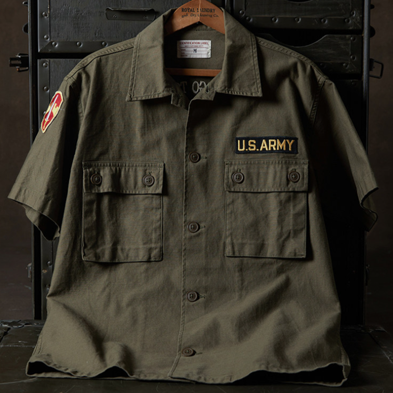 Vintage ARVN Airborne Shirt V0986