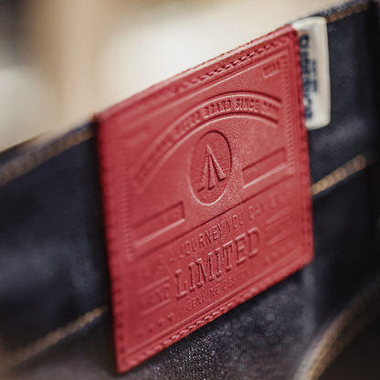 Vintage Red Raw Denim Jeans V1001