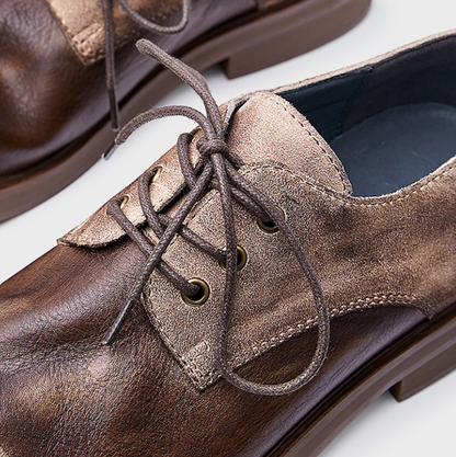 Retro Handmade Leather Shoes V0875