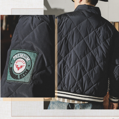 American Retro Quilted Jacket V0261