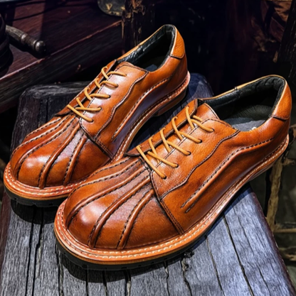 Retro Leather duck Shoes V0908