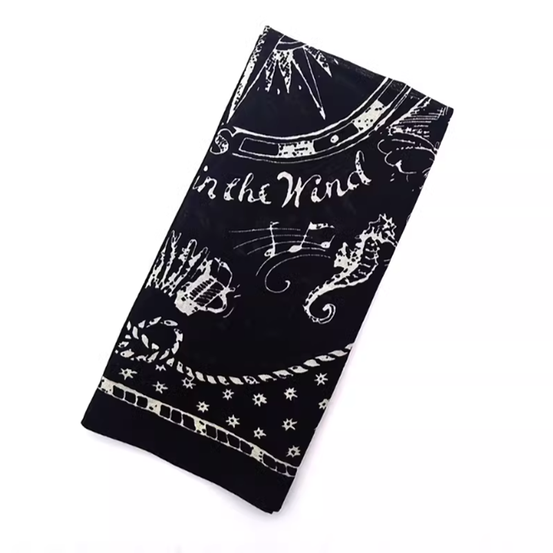 Ocean Retro Pattern Bandana V0244