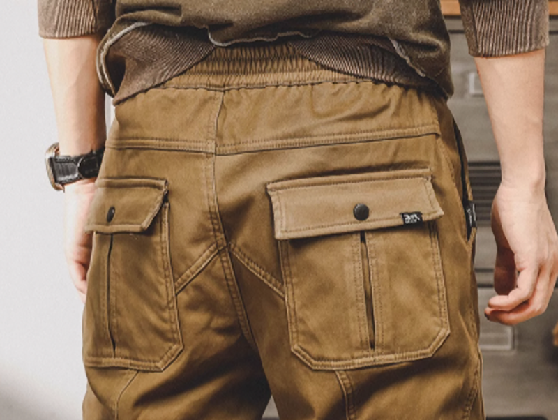 Flap pocket jogger pants V0030