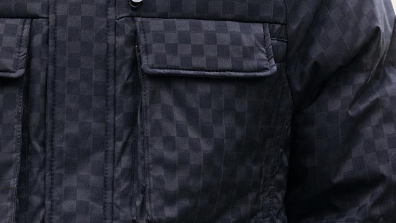 Casual Plaid Down Jacket V0858