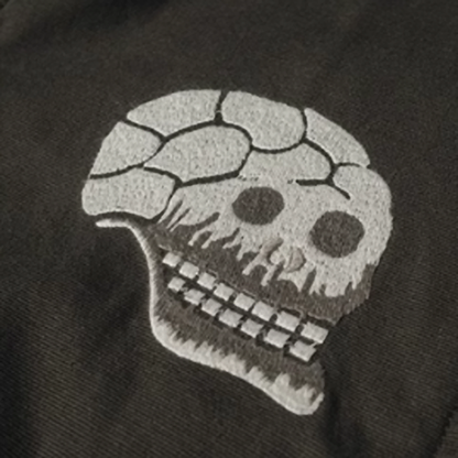 American retro snake skull embroidered jacket V0421