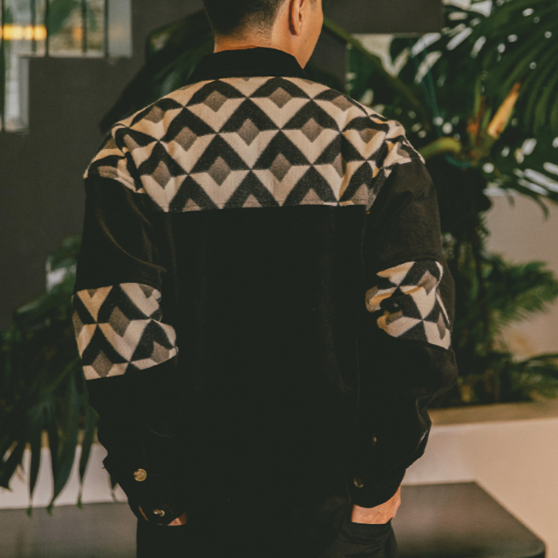 Retro Diamond Coach Jacket V0846