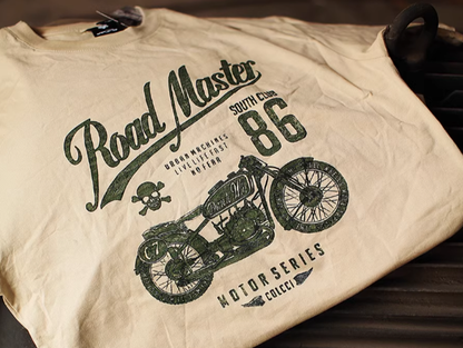 Classic Bike Print T-shirt V0060