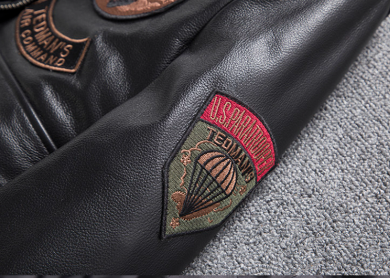 Leather Flight Jacket  V0874