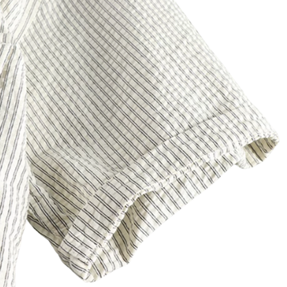 Retro Stripe Work Shirt V0682