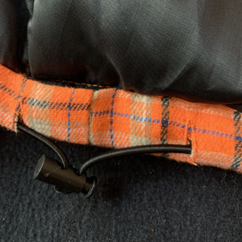 Checked padded jacket V0845