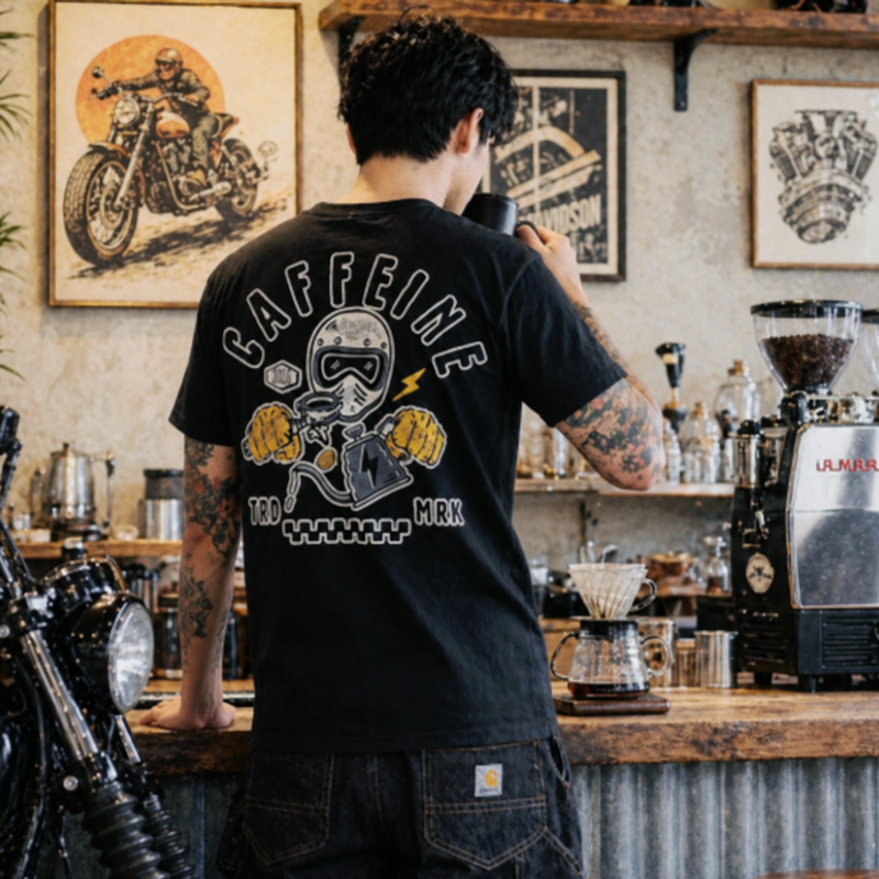 Rider's Cafe Graphic Tee V1013