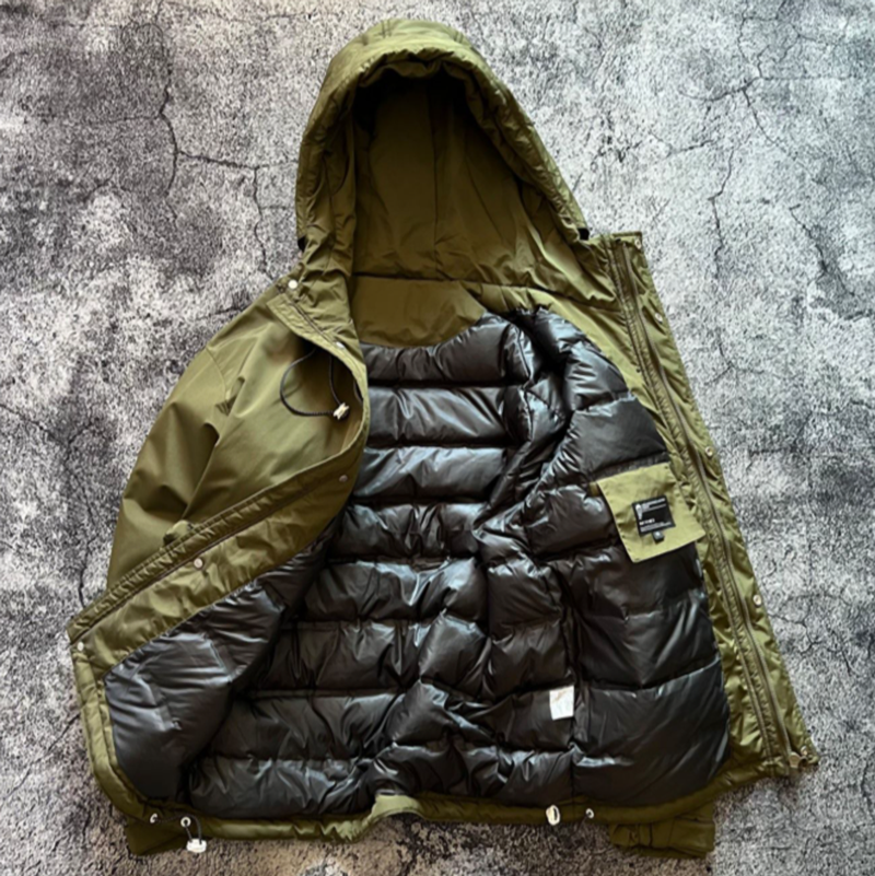 Retro Hooded Down Jacket V0861