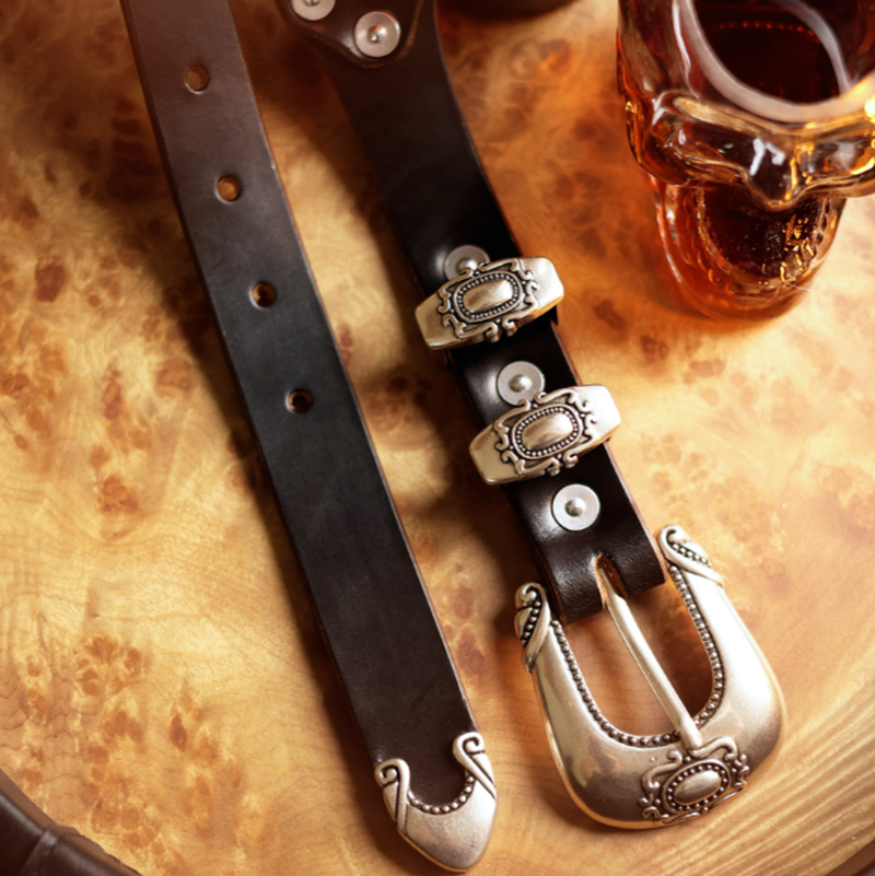 Handcrafted Western Leather Belts V1016