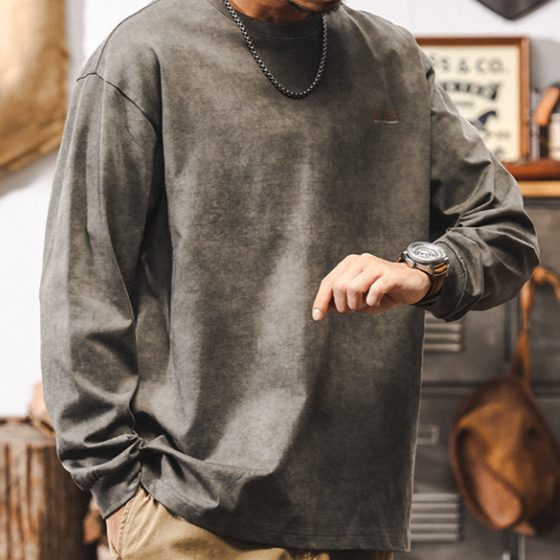 Retro Foam Print T-Shirt V0931