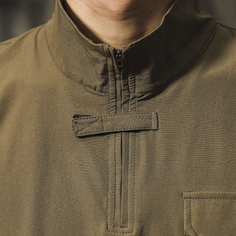 Standcollar RetroShirt V0965