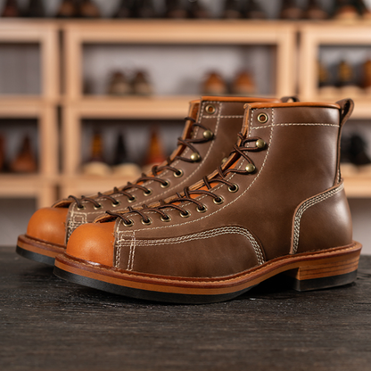 Retro High Top Work Boots V0778
