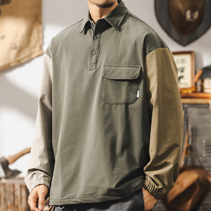 Retro Bikerr Polo Shirt V0889