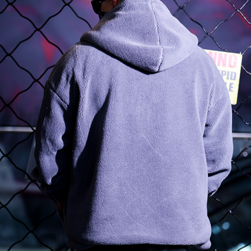 Big size Faux Lambswool Jacket V0813