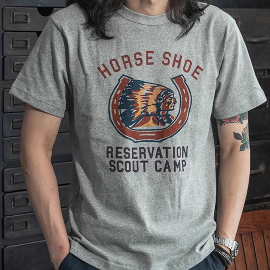 Heavyweight Vintage Indian Print Tee V0674