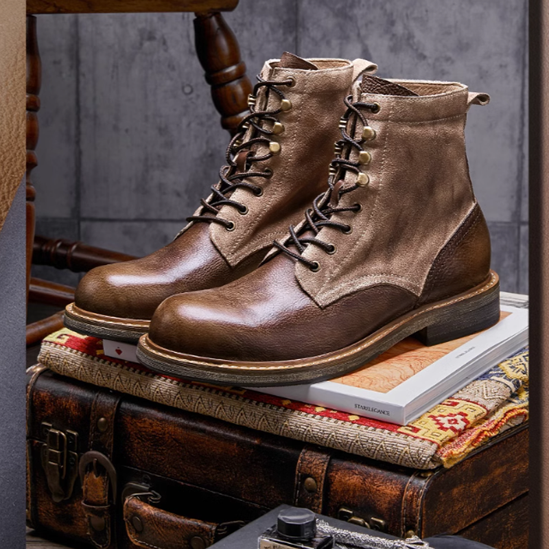 Lace-up work boots V0023