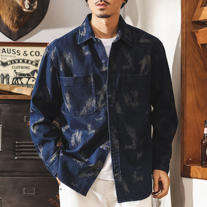 Retro Denim Work Shirt