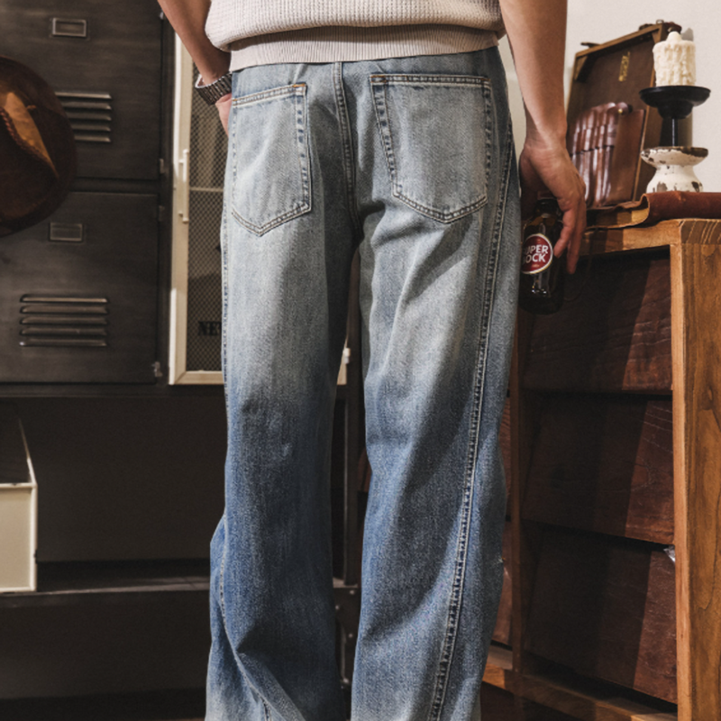 Retro Wide-Legged Jeans V0909