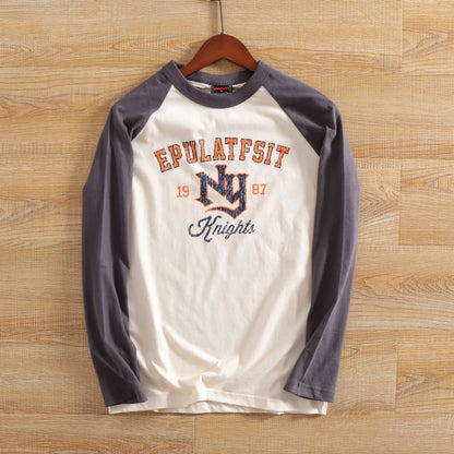 Retro Letter Print T-Shirt V0933