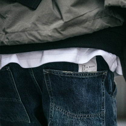Retro Knife Cut Jeans V0769