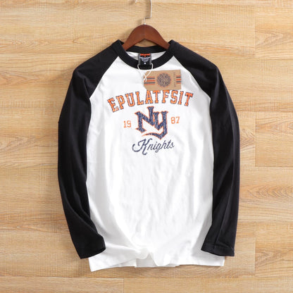 Retro Letter Print T-Shirt V0933