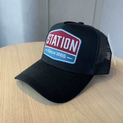 Two-Tone Embroidered Trucker Cap V1004
