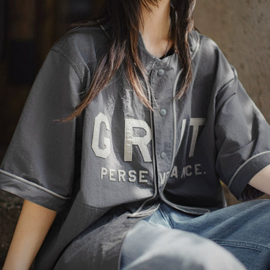 Summer Oversized Casual Baseball Shirt V0629