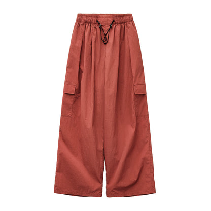 Sunset Orange Paratrooper Pants V0773