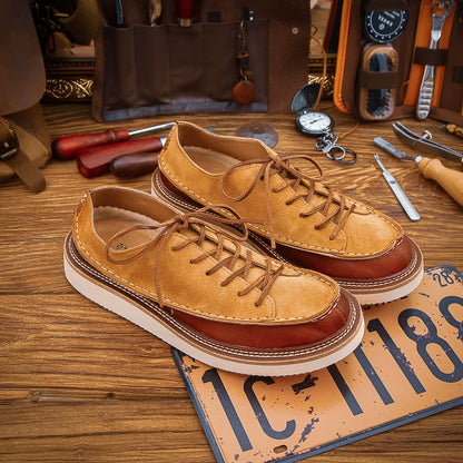 Casual Leather Low-cut Shoes V1033