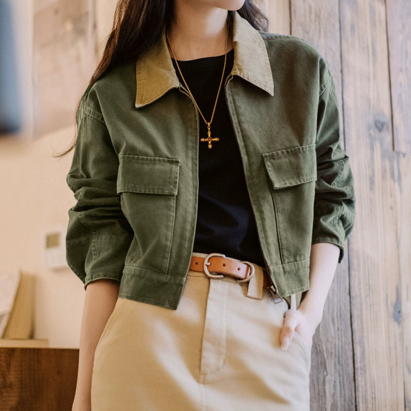 Retro Canvas Hunting Jacket V0654