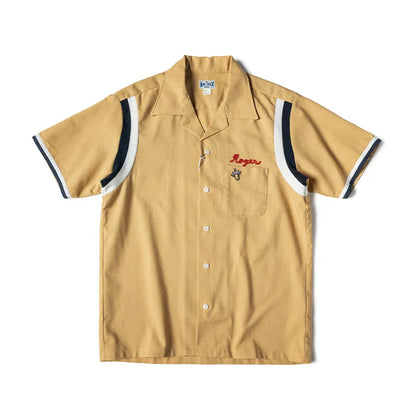 Embroidered Cuban-Collar Shirt V0997