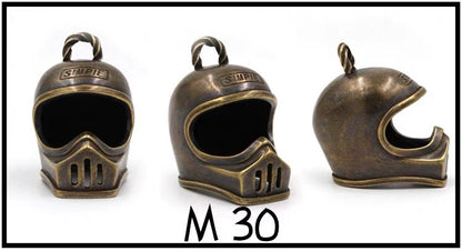 Vintage Copper Moto3 Helmet Keychain V0819