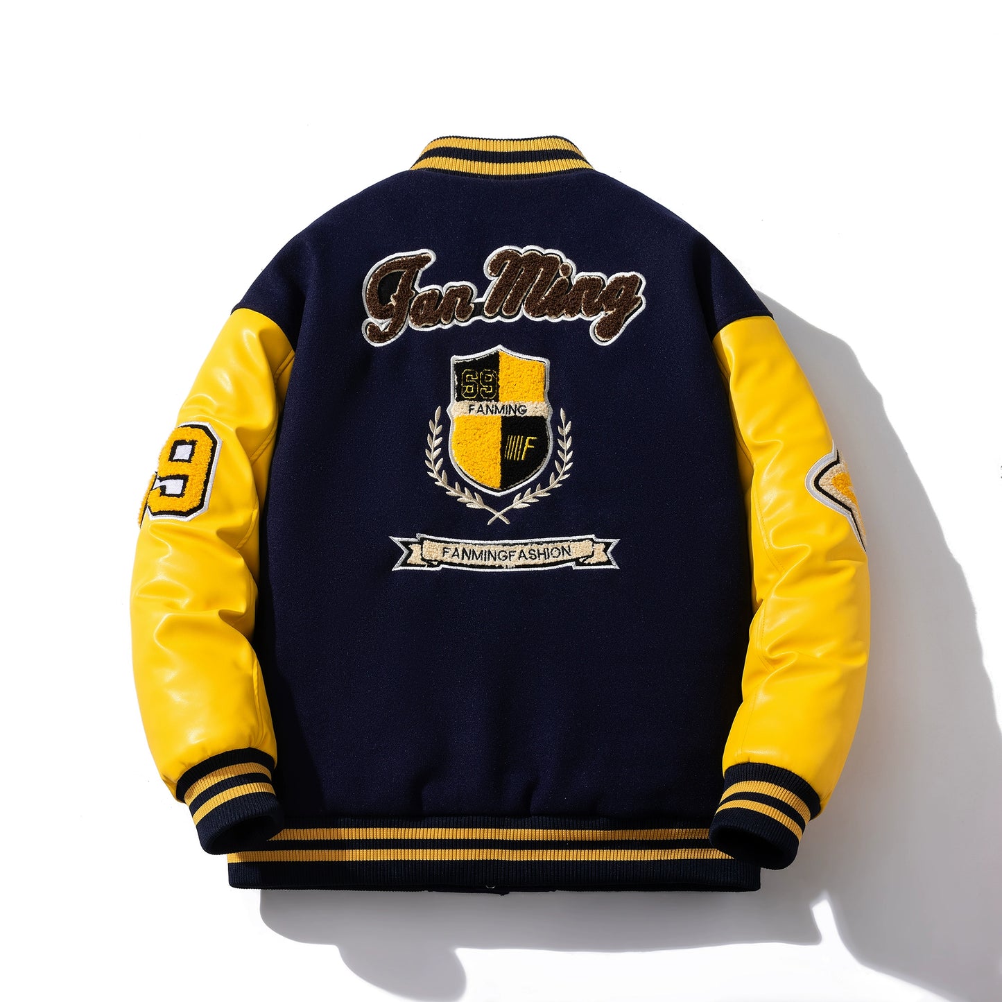 Retro Color-Block Baseball Jacket V0841