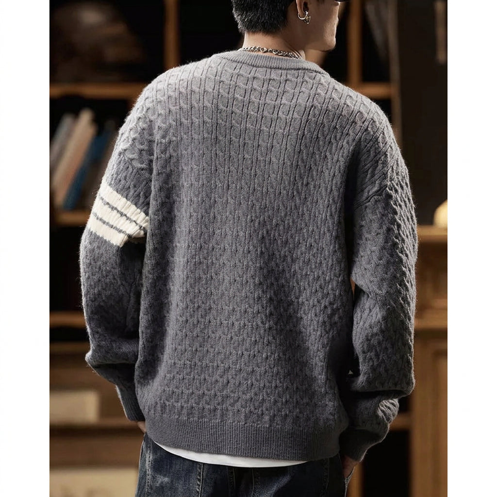 Heritage Cable-Knit Heavyweight Sweater V1072