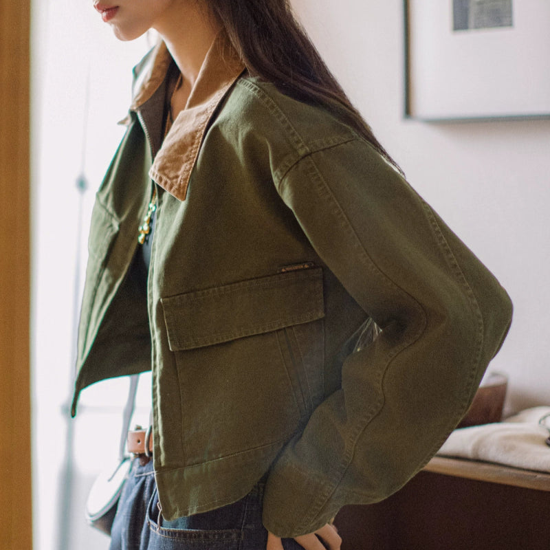 Retro Canvas Hunting Jacket V0654