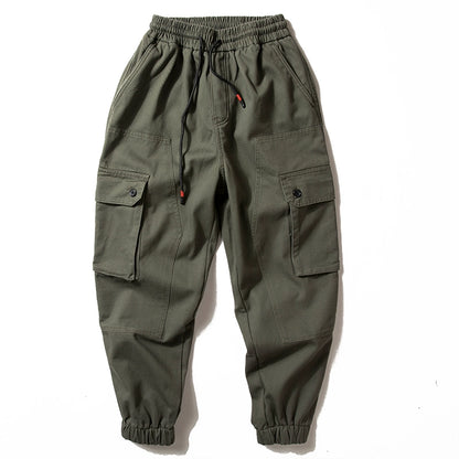 Retro Multi-Pocket Sports Pants V0842