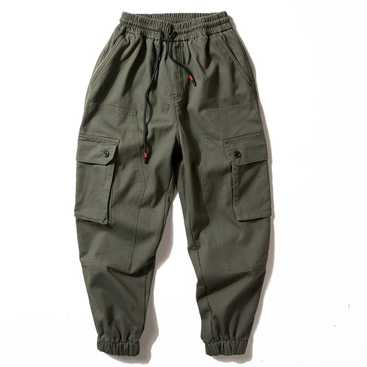 Retro Multi-Pocket Sports Pants V0842