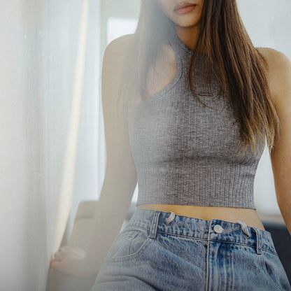 Summer Halter Crop Top V0652