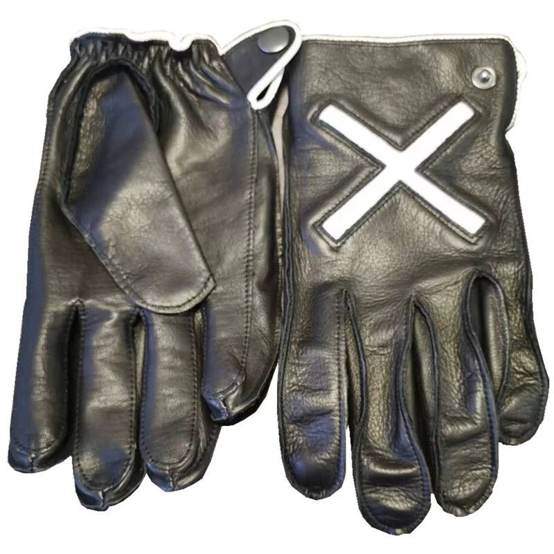 Retro Leather Motorcycle Gloves V0847