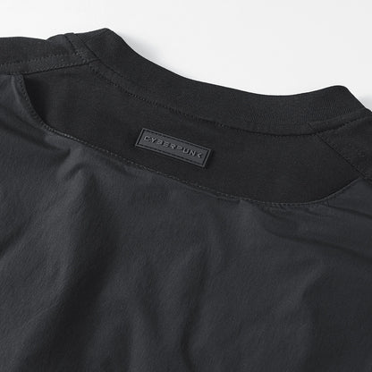Faux two-piece chest pocket Tee V0601