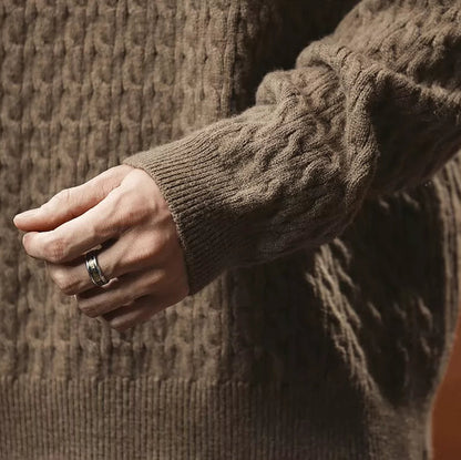 Heritage Cable-Knit Heavyweight Sweater V1072