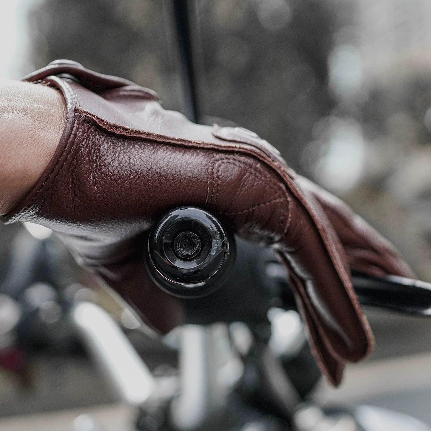 Retro Leather Motorcycle Gloves V0867