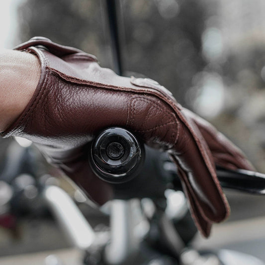 Retro Leather Motorcycle Gloves V0867