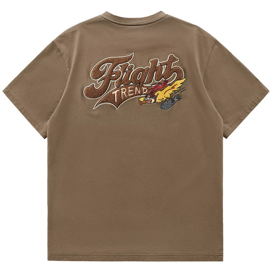 Vintage Embroidery Tee V0606