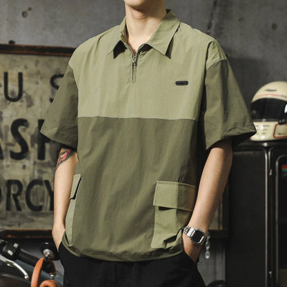 Quick-Dry Color Blocks Shirt V0970