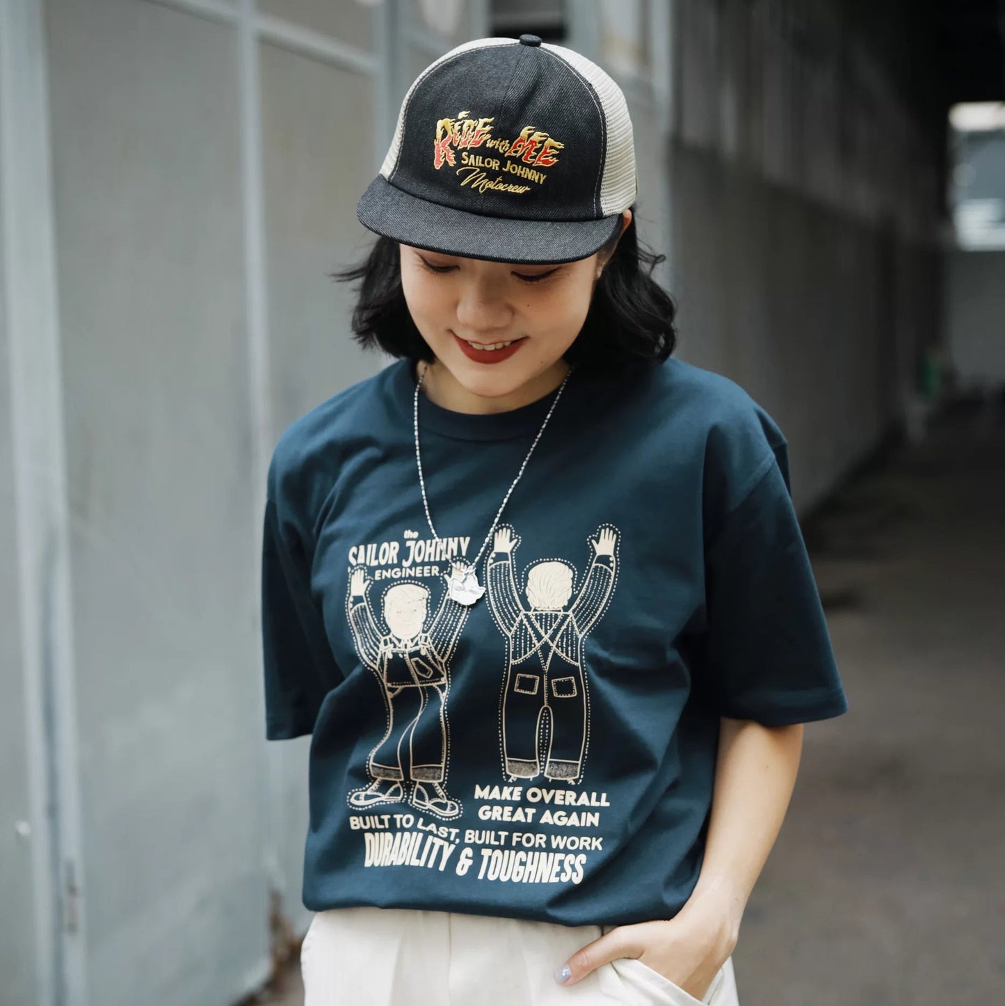 Ride With Fire Trucker Cap V1039